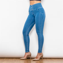 Load image into Gallery viewer, Shascullfites Shaping Tailored High Waist Jeans Leggings Slim Elastic Plus Size 3XL Skinny Pencil Pants Female Workout Running Leggings
