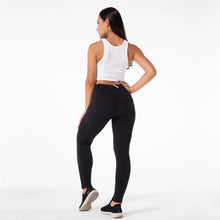 Load image into Gallery viewer, Shascullfites Lulu Black Leggings Pull On Stretch Buttons Fly Push Up Compression Tights for Women Non see-through
