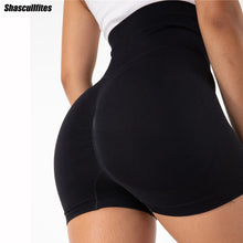 Load image into Gallery viewer, Shascullfites Melody Seamless Sports Shorts Women Summer High Waist Tight Gym Squat Proof Tummy Control Workout Running Shorts
